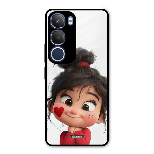 Cute Baby Girl Vivo Y29 Mobile Back Cover - Cute PrintShield Case