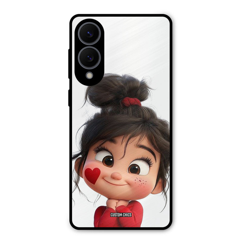 Cute Baby Girl Samsung Galaxy S25 Edge Mobile Back Cover - Cute PrintShield Case