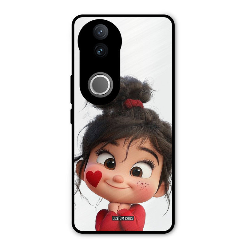 Cute Baby Girl iQOO Z10R Mobile Back Cover - Cute PrintShield Case