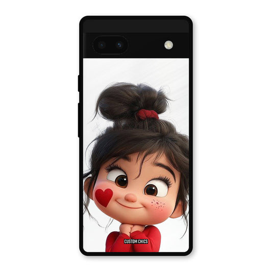 Cute Baby Girl Google Pixel 6a Mobile Back Cover - Cute PrintShield Case