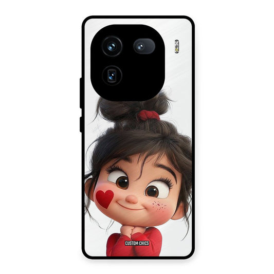 Cute Baby Girl iQOO 12 Mobile Back Cover - Cute PrintShield Case