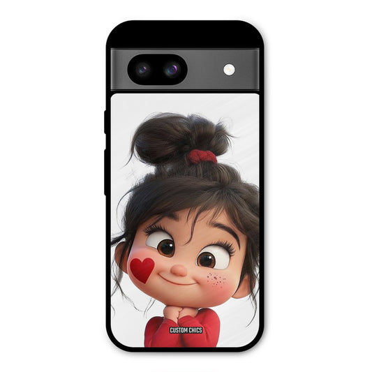 Cute Baby Girl Google Pixel 8a Mobile Back Cover - Cute PrintShield Case