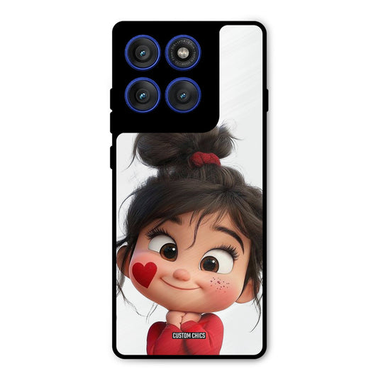 Cute Baby Girl Motorola Edge 60 Pro Mobile Back Cover - Cute PrintShield Case