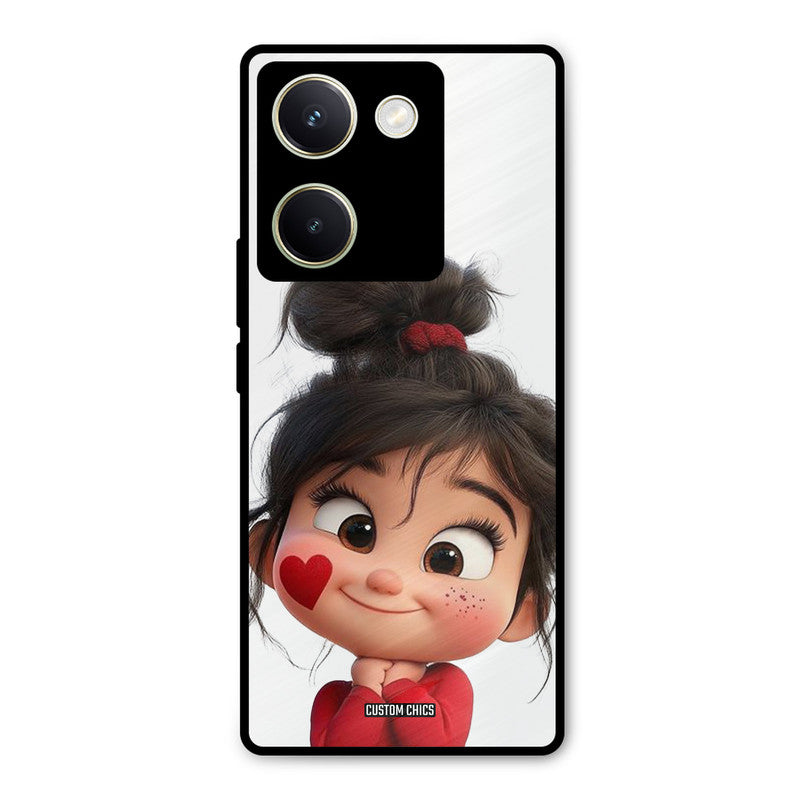 Cute Baby Girl Vivo Y200 Pro Mobile Back Cover - Cute PrintShield Case