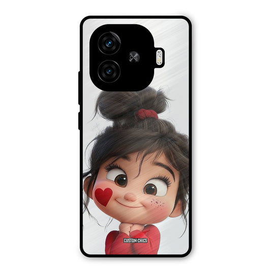 Cute Baby Girl iQoo Z9 Turbo Mobile Back Cover - Cute PrintShield Case