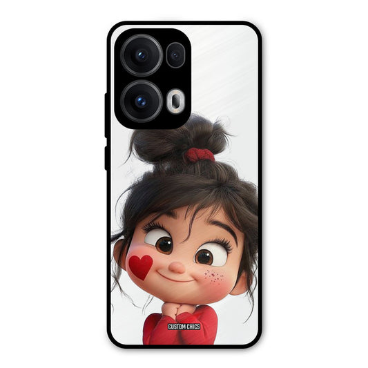 Cute Baby Girl Oppo Reno 13 Pro 5G Mobile Back Cover - Cute PrintShield Case