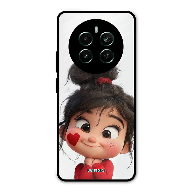 Cute Baby Girl Realme 12 Plus Mobile Back Cover - Cute PrintShield Case