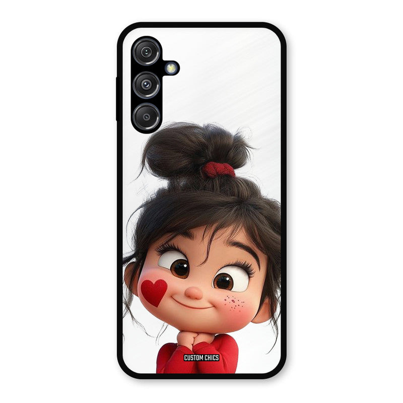 Cute Baby Girl Samsung Galaxy M34 5G Mobile Back Cover - Cute PrintShield Case