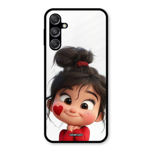 Cute Baby Girl Samsung Galaxy M34 5G Mobile Back Cover - Cute PrintShield Case
