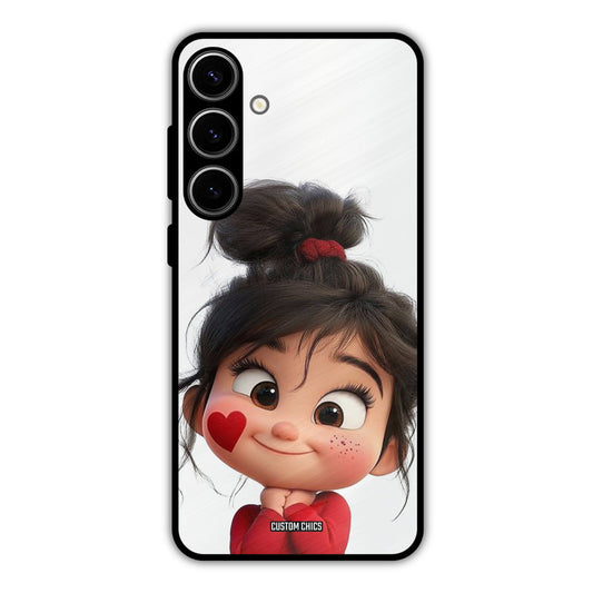 Cute Baby Girl Samsung Galaxy S24 Plus Mobile Back Cover - Cute PrintShield Case
