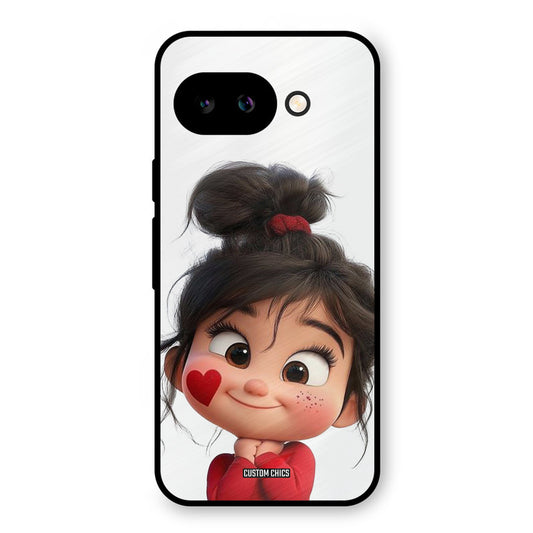 Cute Baby Girl Google Pixel 9A Mobile Back Cover - Cute PrintShield Case