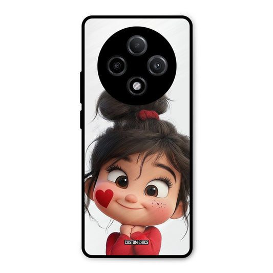 Cute Baby Girl Oppo F27 Pro Plus 5G Mobile Back Cover - Cute PrintShield Case