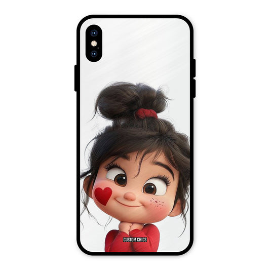 Cute Baby Girl iPhone XS Max Mobile Back Cover - Cute PrintShield Case