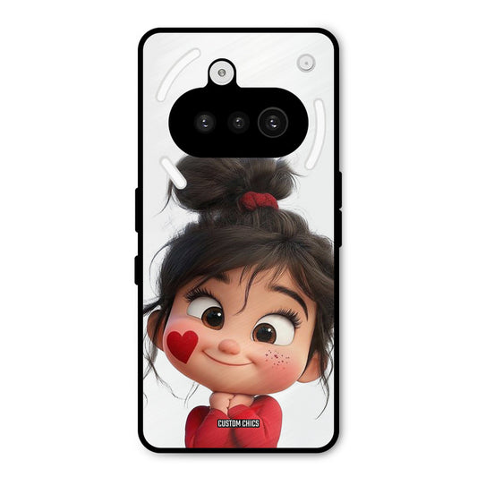 Cute Baby Girl Nothing Phone 3A Mobile Back Cover - Cute PrintShield Case