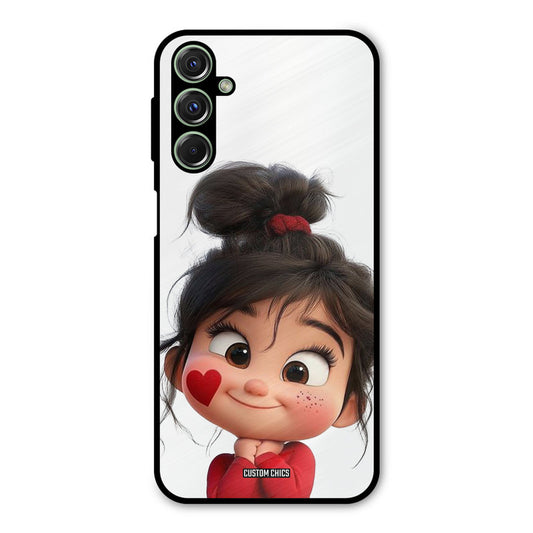 Cute Baby Girl Samsung Galaxy M34 Mobile Back Cover - Cute PrintShield Case