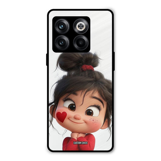 Cute Baby Girl Oneplus 10T Mobile Back Cover - Cute PrintShield Case