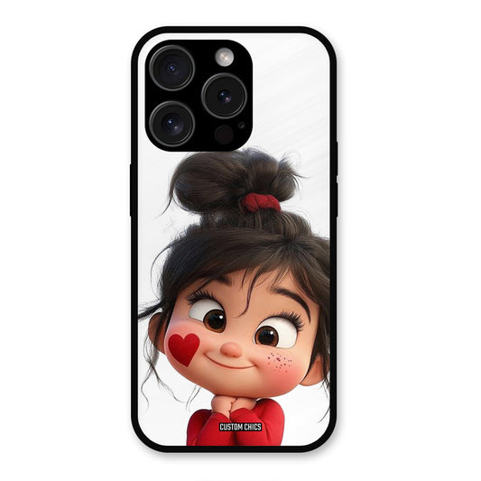 Cute Baby Girl iPhone 15 Pro Mobile Back Cover - Cute PrintShield Case