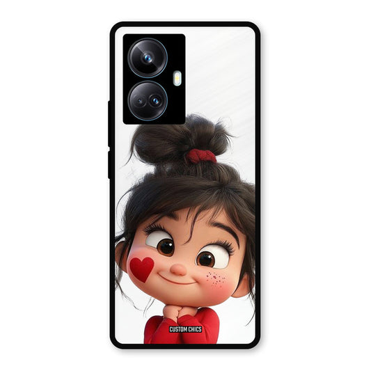 Cute Baby Girl Realme 10 Pro Plus Mobile Back Cover - Cute PrintShield Case