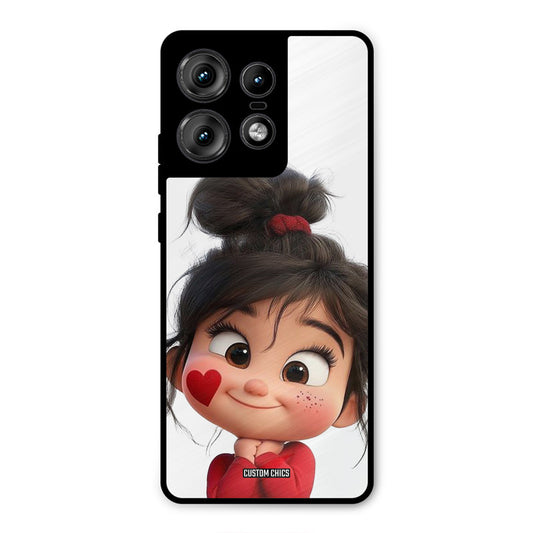 Cute Baby Girl Motorola Edge 50 Pro Mobile Back Cover - Cute PrintShield Case