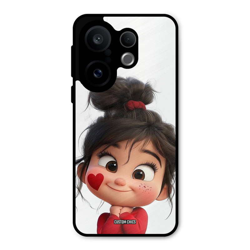 Cute Baby Girl Vivo X200 FE Mobile Back Cover - Cute PrintShield Case