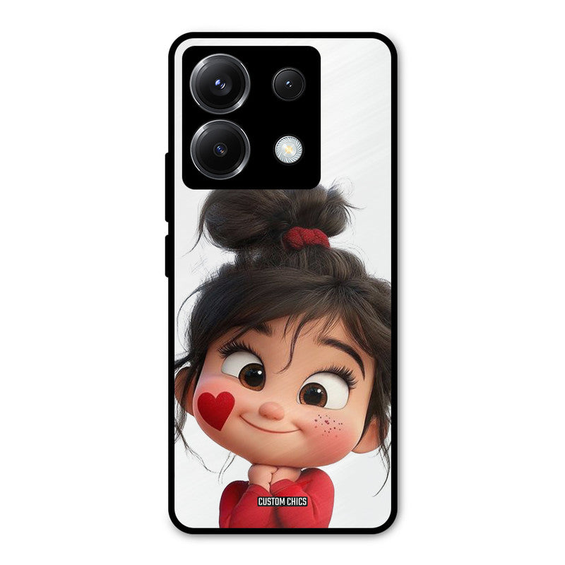 Cute Baby Girl Poco X6 Mobile Back Cover - Cute PrintShield Case