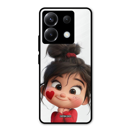 Cute Baby Girl Poco X6 Mobile Back Cover - Cute PrintShield Case