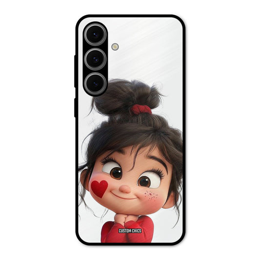 Cute Baby Girl Samsung Galaxy S24 Mobile Back Cover - Cute PrintShield Case