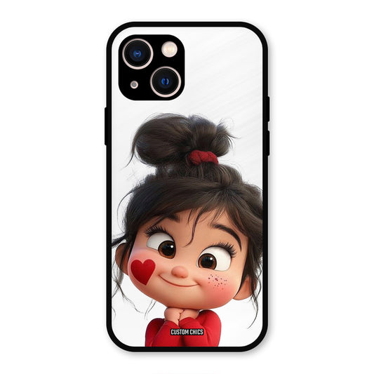 Cute Baby Girl iPhone 13 Mobile Back Cover - Cute PrintShield Case