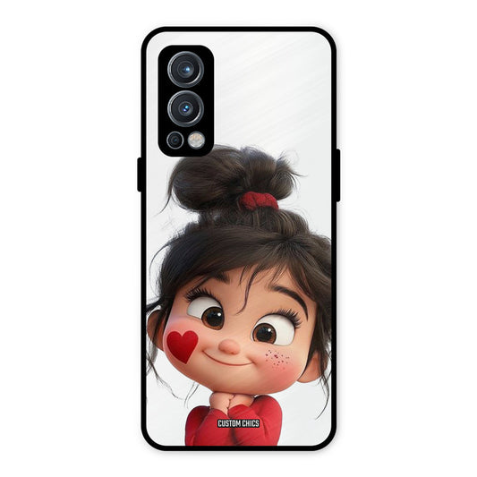 Cute Baby Girl OnePlus Nord 2 5G Mobile Back Cover - Cute PrintShield Case