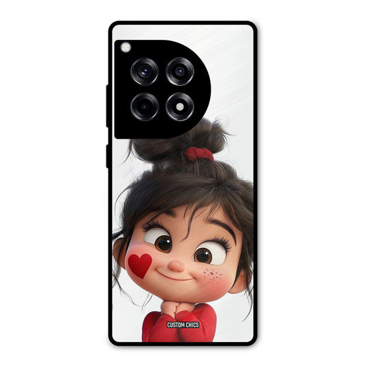 Cute Baby Girl OnePlus 12R Mobile Back Cover - Cute PrintShield Case