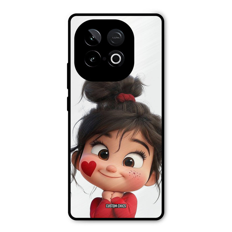 Cute Baby Girl iQOO Neo 10 Mobile Back Cover - Cute PrintShield Case