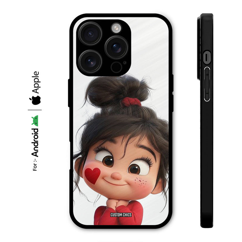Cute Baby Girl Case – Premium PrintShield Mobile Cover