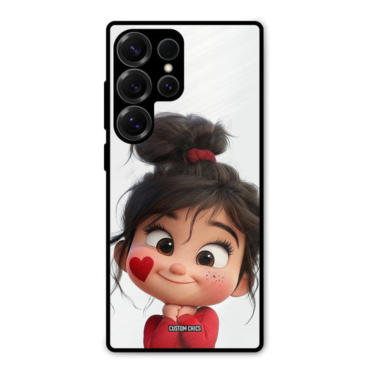 Cute Baby Girl Samsung Galaxy S25 Ultra Mobile Back Cover - Cute PrintShield Case