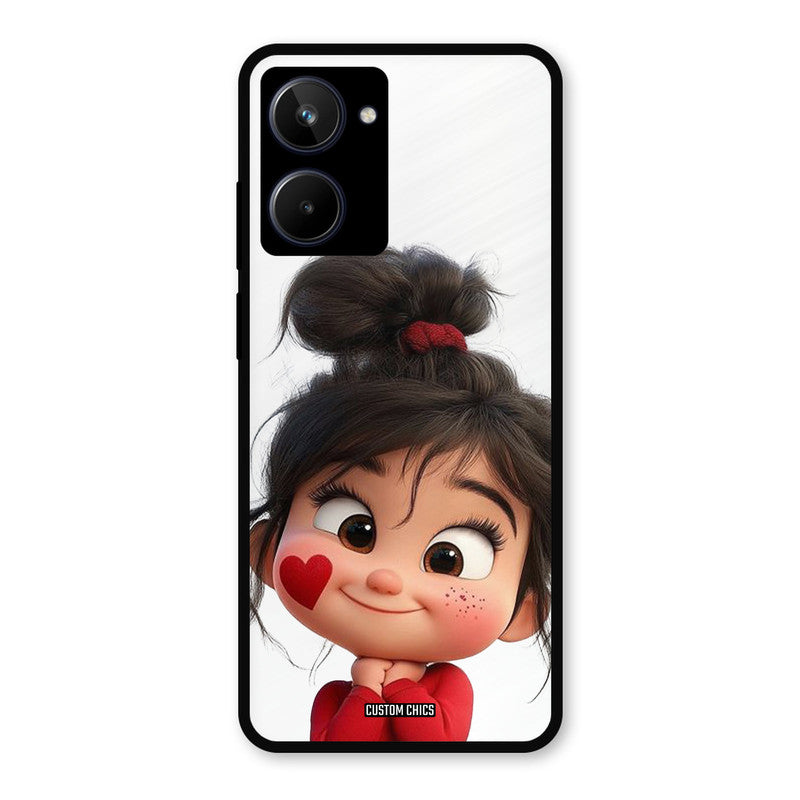 Cute Baby Girl Realme 10 Mobile Back Cover - Cute PrintShield Case