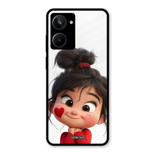 Cute Baby Girl Realme 10 Mobile Back Cover - Cute PrintShield Case