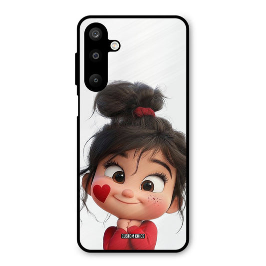 Cute Baby Girl Samsung Galaxy M16 Mobile Back Cover - Cute PrintShield Case