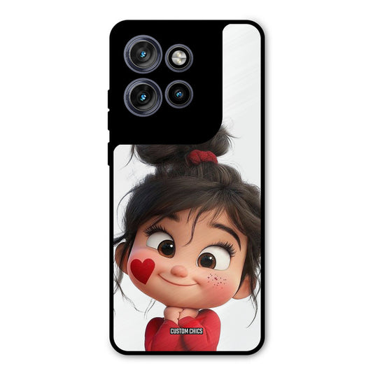 Cute Baby Girl Motorola Edge 50 Neo Mobile Back Cover - Cute PrintShield Case