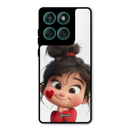 Cute Baby Girl Motorola Edge 60 Mobile Back Cover - Cute PrintShield Case