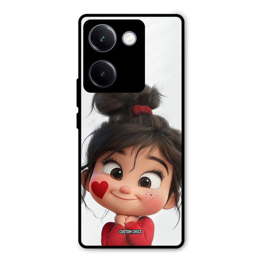 Cute Baby Girl Vivo Y300 Plus Mobile Back Cover - Cute PrintShield Case