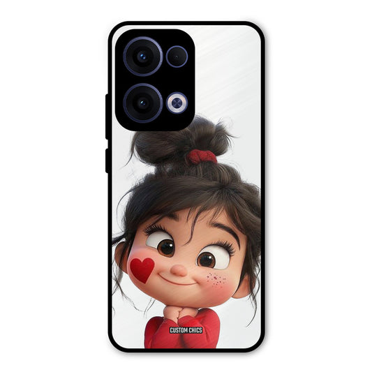Cute Baby Girl Oppo Reno 13 5G Mobile Back Cover - Cute PrintShield Case