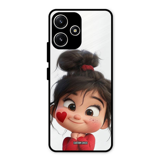 Cute Baby Girl Redmi 12 5G Mobile Back Cover - Cute PrintShield Case