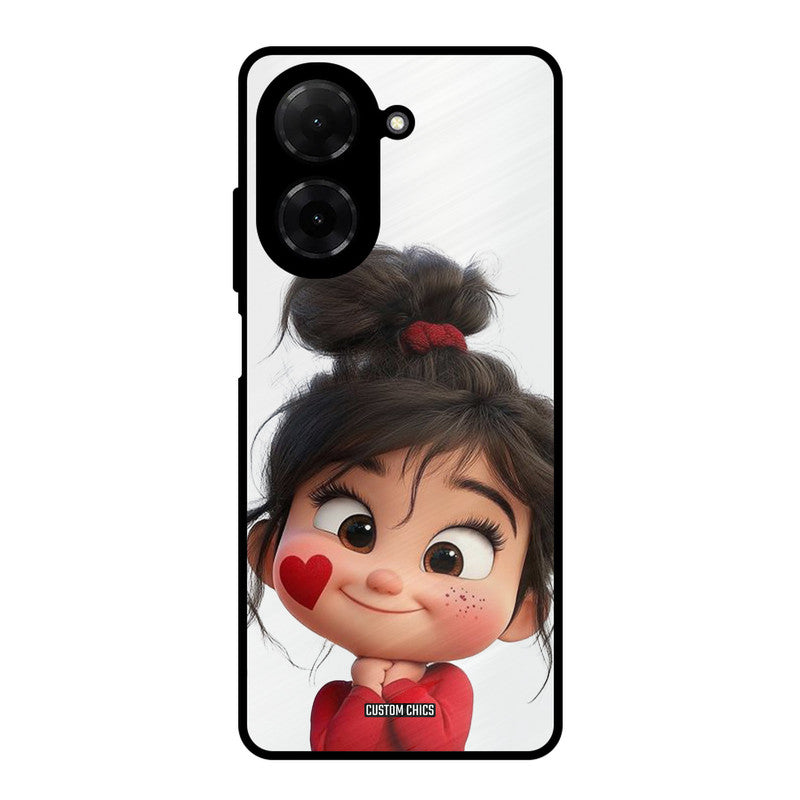 Cute Baby Girl Poco C71 Mobile Back Cover - Cute PrintShield Case