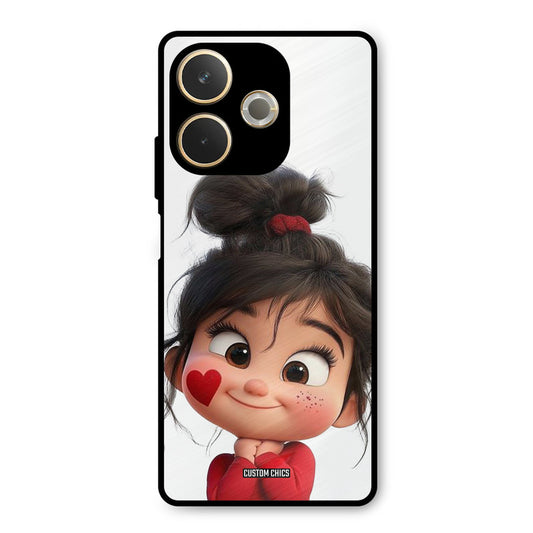Cute Baby Girl Oppo A5 Pro Mobile Back Cover - Cute PrintShield Case