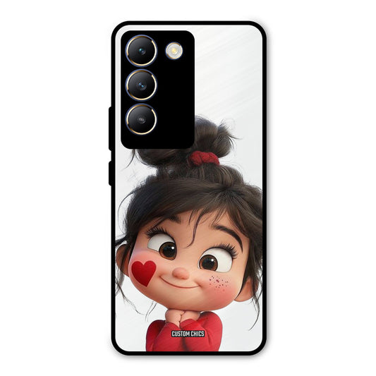Cute Baby Girl Vivo Y200e Mobile Back Cover - Cute PrintShield Case