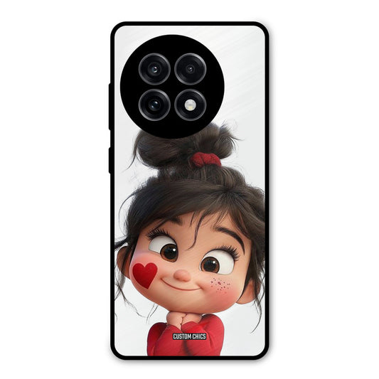 Cute Baby Girl OnePlus 13R Mobile Back Cover - Cute PrintShield Case