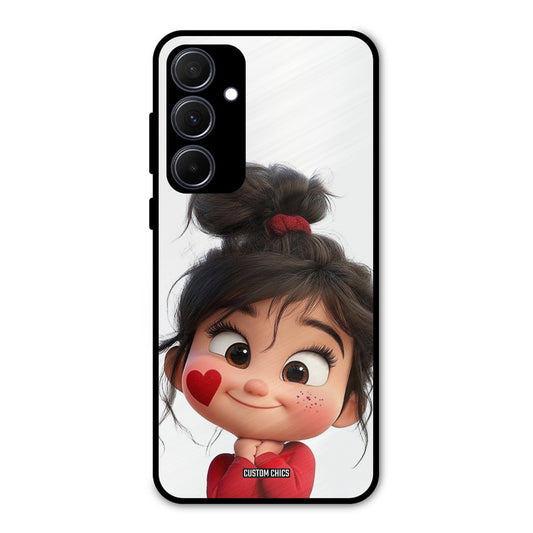 Cute Baby Girl Samsung Galaxy A35 5G Mobile Back Cover - Cute PrintShield Case