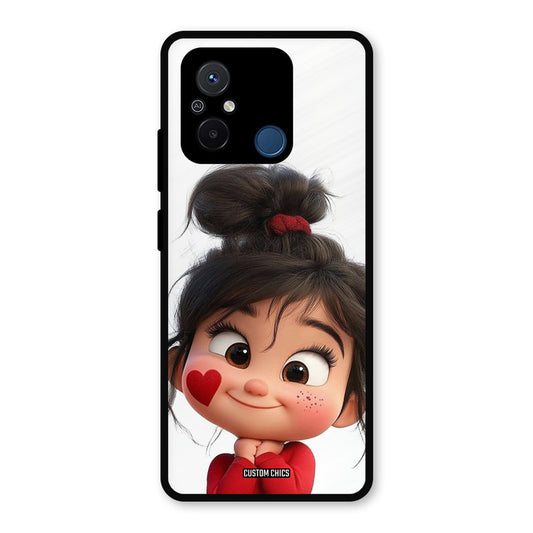 Cute Baby Girl Redmi 12c Mobile Back Cover - Cute PrintShield Case
