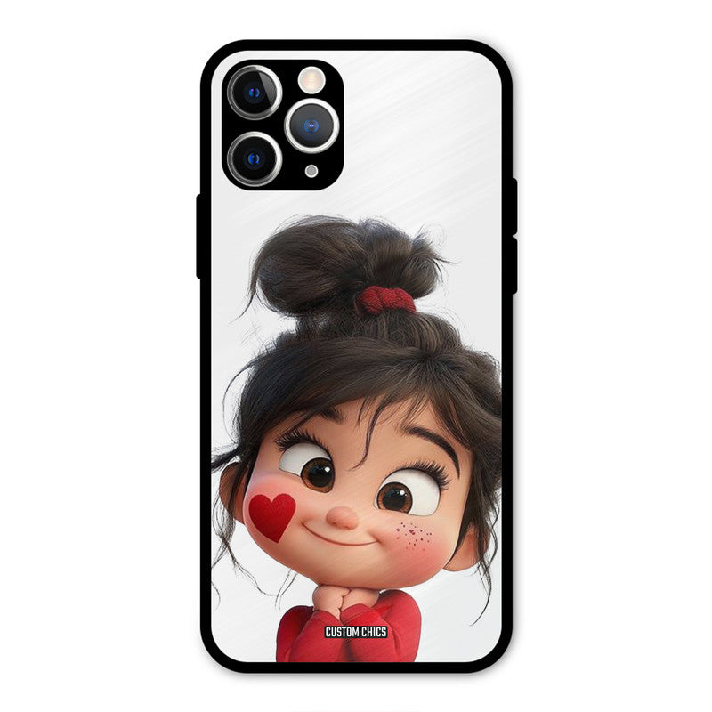 Cute Baby Girl iPhone 11 Pro Max Mobile Back Cover - Cute PrintShield Case