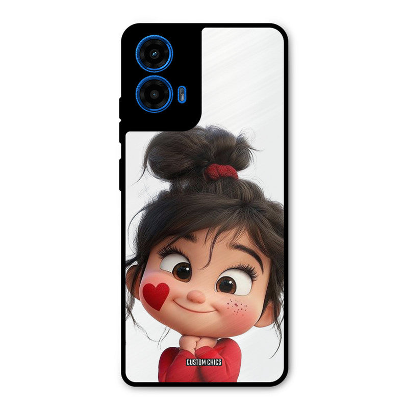 Cute Baby Girl Moto G45 Mobile Back Cover - Cute PrintShield Case