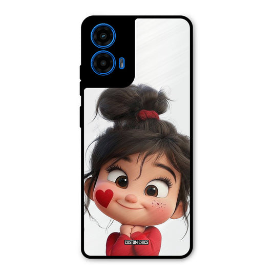 Cute Baby Girl Moto G45 Mobile Back Cover - Cute PrintShield Case